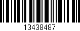Código de barras (EAN, GTIN, SKU, ISBN): '13438487'