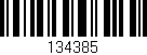 Código de barras (EAN, GTIN, SKU, ISBN): '134385'