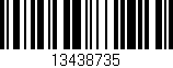 Código de barras (EAN, GTIN, SKU, ISBN): '13438735'