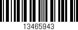 Código de barras (EAN, GTIN, SKU, ISBN): '13465943'