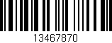 Código de barras (EAN, GTIN, SKU, ISBN): '13467870'