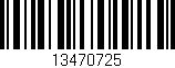 Código de barras (EAN, GTIN, SKU, ISBN): '13470725'