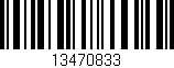 Código de barras (EAN, GTIN, SKU, ISBN): '13470833'