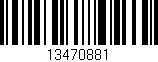 Código de barras (EAN, GTIN, SKU, ISBN): '13470881'