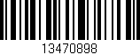 Código de barras (EAN, GTIN, SKU, ISBN): '13470898'