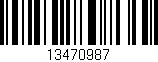 Código de barras (EAN, GTIN, SKU, ISBN): '13470987'