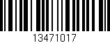 Código de barras (EAN, GTIN, SKU, ISBN): '13471017'