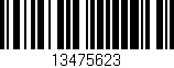 Código de barras (EAN, GTIN, SKU, ISBN): '13475623'