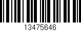 Código de barras (EAN, GTIN, SKU, ISBN): '13475646'