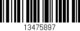 Código de barras (EAN, GTIN, SKU, ISBN): '13475897'