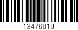 Código de barras (EAN, GTIN, SKU, ISBN): '13476010'
