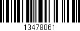 Código de barras (EAN, GTIN, SKU, ISBN): '13478061'