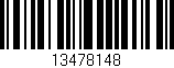 Código de barras (EAN, GTIN, SKU, ISBN): '13478148'
