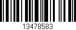 Código de barras (EAN, GTIN, SKU, ISBN): '13478583'