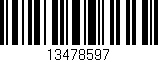 Código de barras (EAN, GTIN, SKU, ISBN): '13478597'