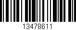 Código de barras (EAN, GTIN, SKU, ISBN): '13478611'