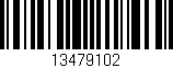 Código de barras (EAN, GTIN, SKU, ISBN): '13479102'