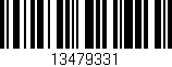 Código de barras (EAN, GTIN, SKU, ISBN): '13479331'