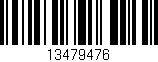 Código de barras (EAN, GTIN, SKU, ISBN): '13479476'