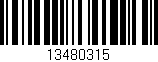 Código de barras (EAN, GTIN, SKU, ISBN): '13480315'