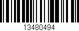 Código de barras (EAN, GTIN, SKU, ISBN): '13480494'