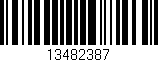 Código de barras (EAN, GTIN, SKU, ISBN): '13482387'