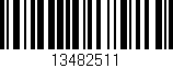 Código de barras (EAN, GTIN, SKU, ISBN): '13482511'