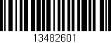 Código de barras (EAN, GTIN, SKU, ISBN): '13482601'