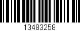 Código de barras (EAN, GTIN, SKU, ISBN): '13483258'