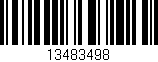 Código de barras (EAN, GTIN, SKU, ISBN): '13483498'