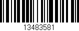 Código de barras (EAN, GTIN, SKU, ISBN): '13483581'