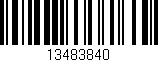 Código de barras (EAN, GTIN, SKU, ISBN): '13483840'