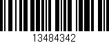 Código de barras (EAN, GTIN, SKU, ISBN): '13484342'