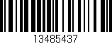 Código de barras (EAN, GTIN, SKU, ISBN): '13485437'
