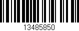Código de barras (EAN, GTIN, SKU, ISBN): '13485850'