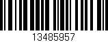 Código de barras (EAN, GTIN, SKU, ISBN): '13485957'