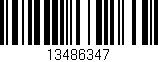 Código de barras (EAN, GTIN, SKU, ISBN): '13486347'
