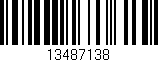 Código de barras (EAN, GTIN, SKU, ISBN): '13487138'