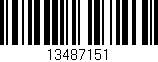 Código de barras (EAN, GTIN, SKU, ISBN): '13487151'