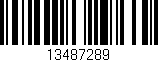 Código de barras (EAN, GTIN, SKU, ISBN): '13487289'
