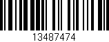 Código de barras (EAN, GTIN, SKU, ISBN): '13487474'