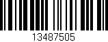 Código de barras (EAN, GTIN, SKU, ISBN): '13487505'