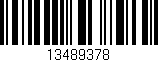 Código de barras (EAN, GTIN, SKU, ISBN): '13489378'