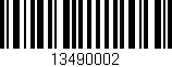 Código de barras (EAN, GTIN, SKU, ISBN): '13490002'