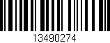 Código de barras (EAN, GTIN, SKU, ISBN): '13490274'