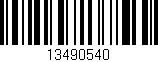 Código de barras (EAN, GTIN, SKU, ISBN): '13490540'
