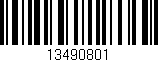 Código de barras (EAN, GTIN, SKU, ISBN): '13490801'