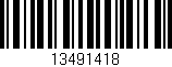 Código de barras (EAN, GTIN, SKU, ISBN): '13491418'
