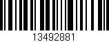 Código de barras (EAN, GTIN, SKU, ISBN): '13492881'