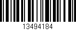 Código de barras (EAN, GTIN, SKU, ISBN): '13494184'